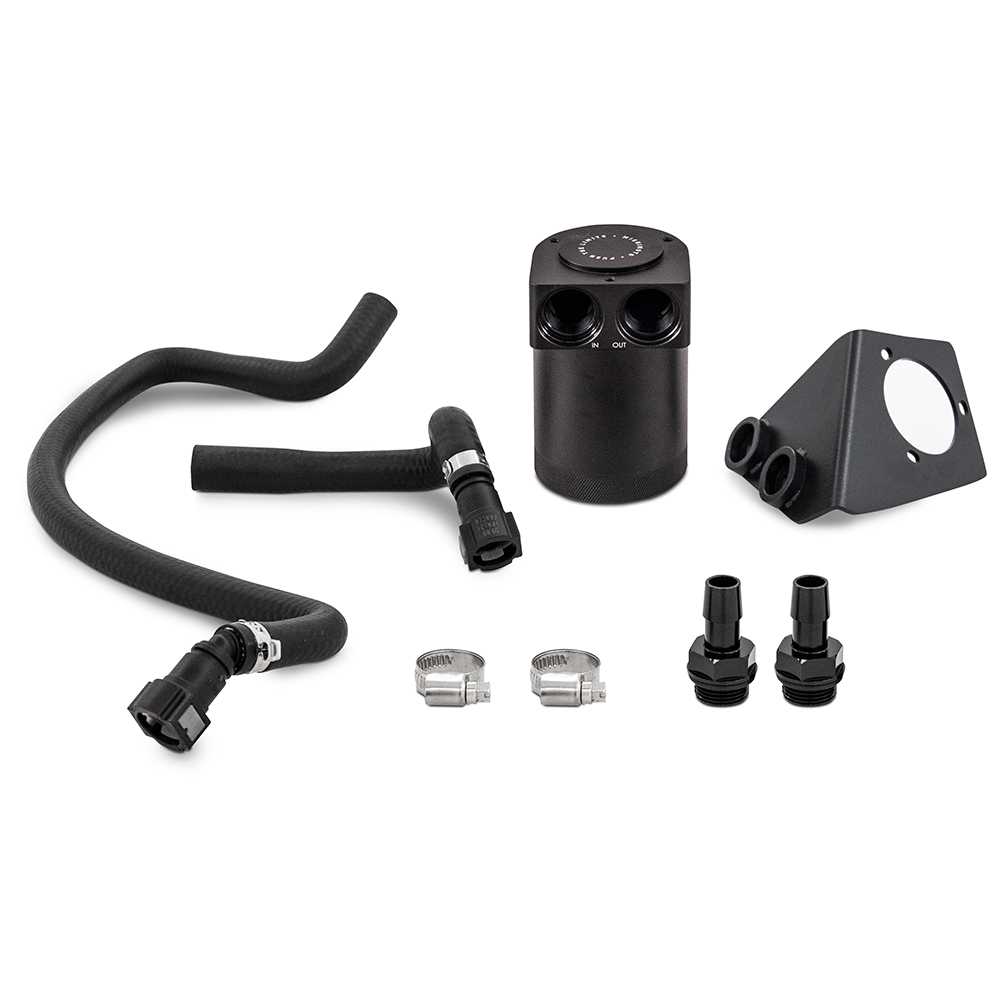 Mishimoto — Mishimoto 2020+ Chevrolet Corvette C8 Baffled Oil Catch Can Kit (PCV Side) - Black
Catch Can Kit - view 6